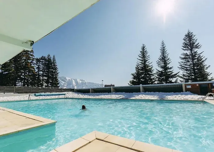 Charmant Appartement Confortable Pour 6 Personnes 40M2 Pied Pistes, Piscine, Wifi, Parking