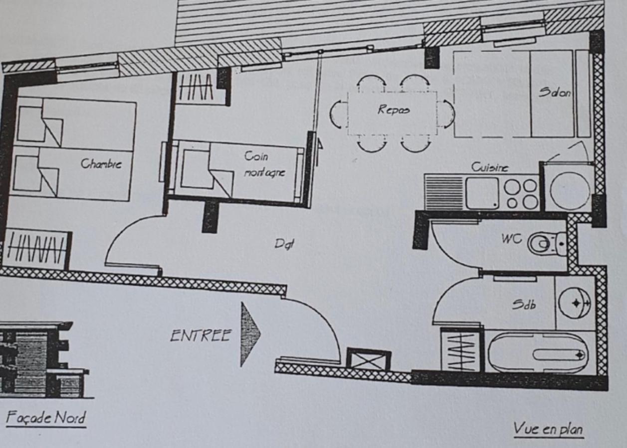 Apartment Confortable Pour 6 Personnes 40m2 Pied Pistes, Wifi, Parking *